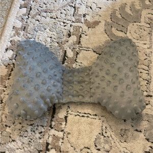 Grey Minky Head support baby pillow plagiocephaly torticollis